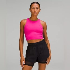 Wunder Train Racerback Tank Top in Sonic Pink